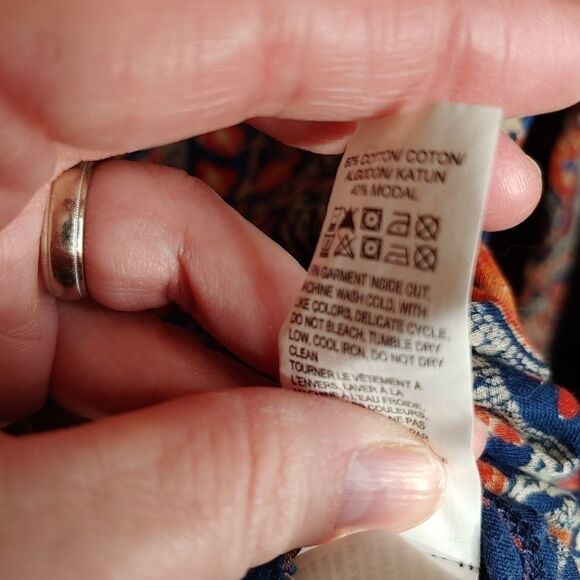 Lucky Brand Popover Paisley Print - Picture 14 of 14